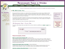 Tablet Screenshot of bereavement-poems-articles.com